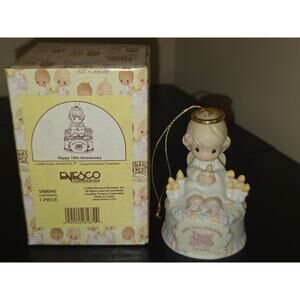 Precious Moments Happy 10th Anniversary Chapel Exclusive Ornament 588040 Enesco